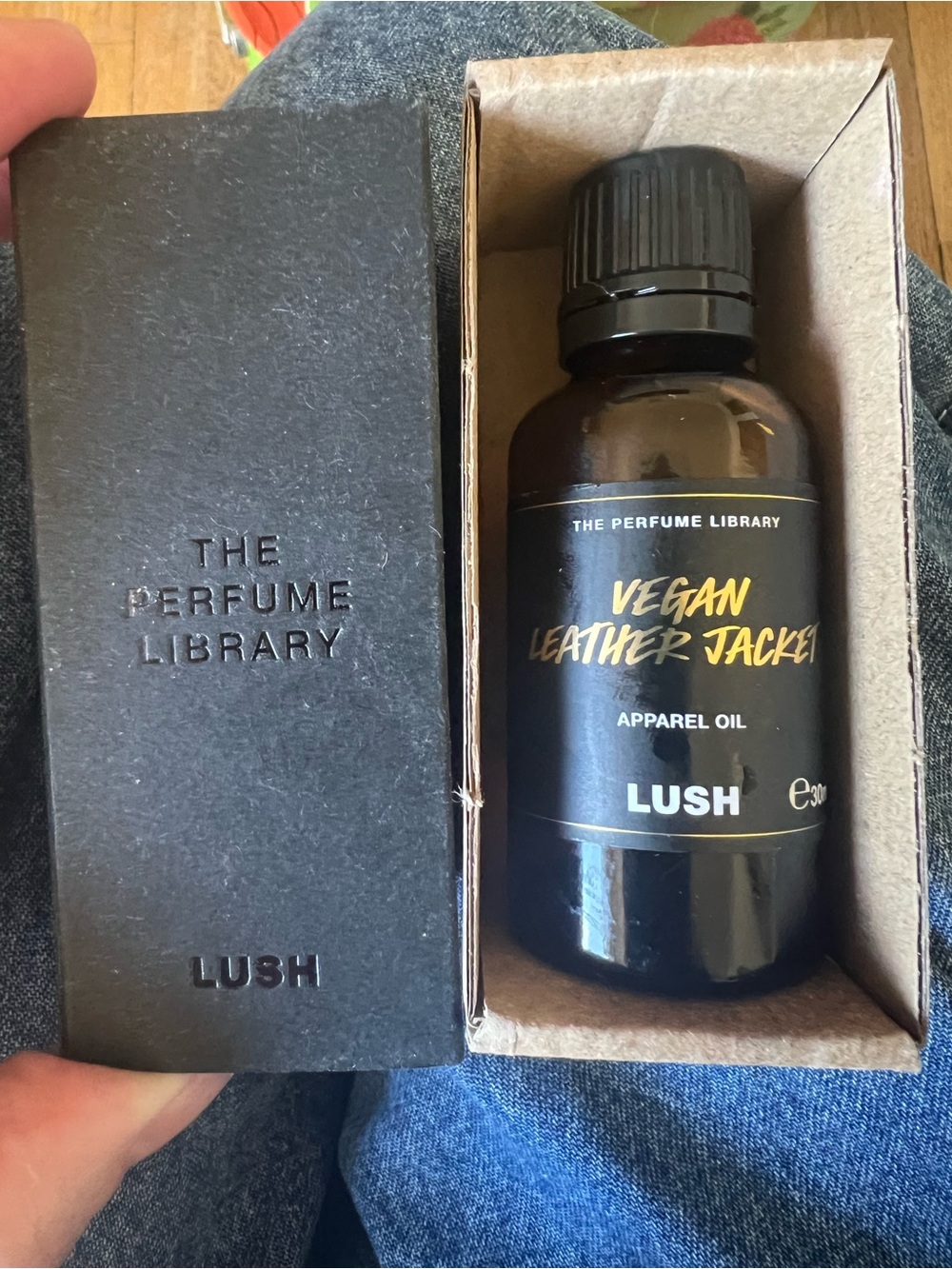 LUSH VEGAN LEATHER JACKET APPAREL OIL 30 ml BRAND NEW